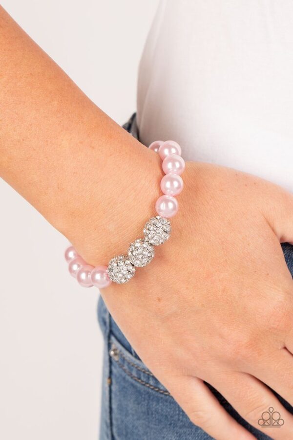 Paparazzi Bracelet ~ Breathtaking Ball - Pink