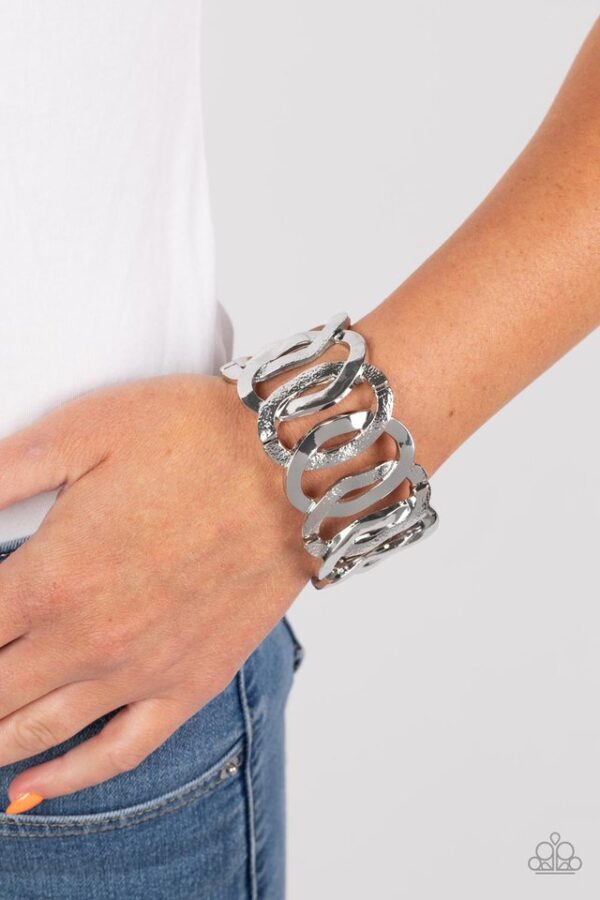 Paparazzi Bracelet ~ Industrial Indulgence - Silver