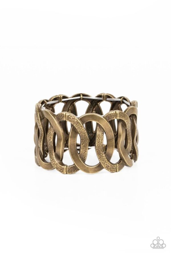 Paparazzi Bracelet ~ Industrial Indulgence - Brass