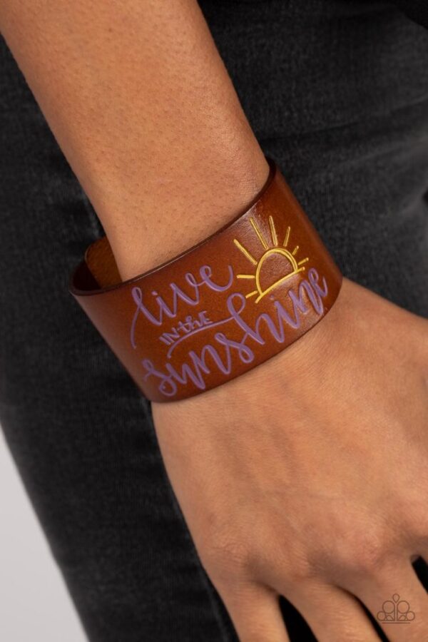 Paparazzi Bracelet ~ Sunshine Season - Purple