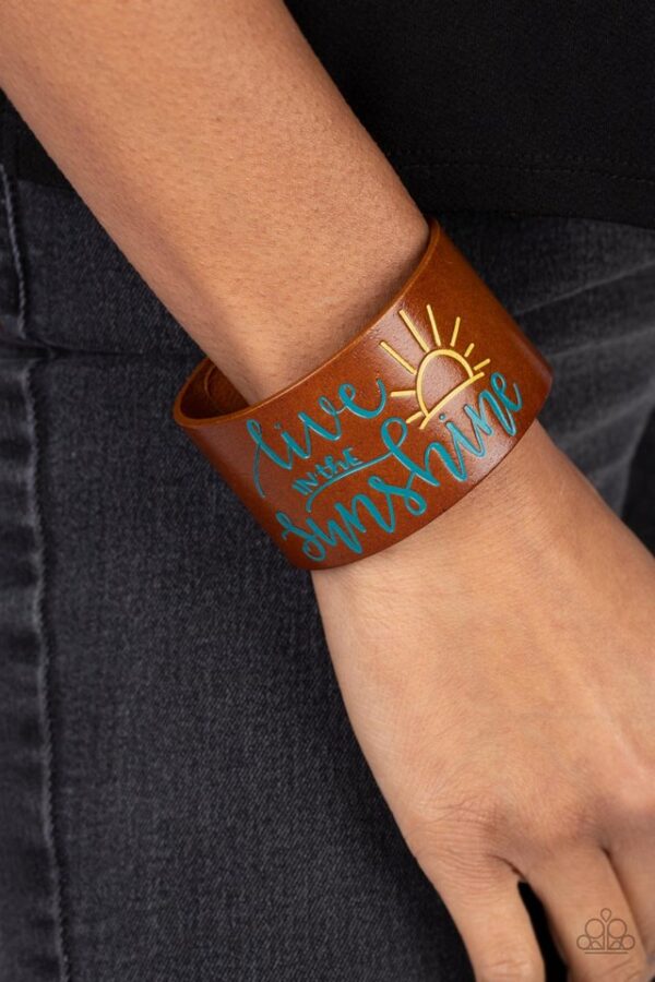 Paparazzi Bracelet ~ Sunshine Season - Blue