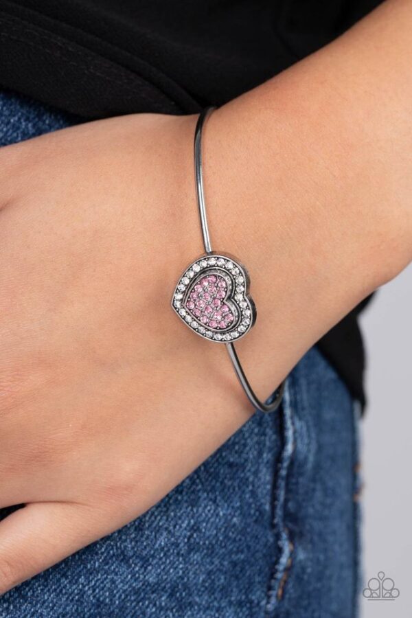 Paparazzi Bracelet ~ Stunning Soulmates - Pink