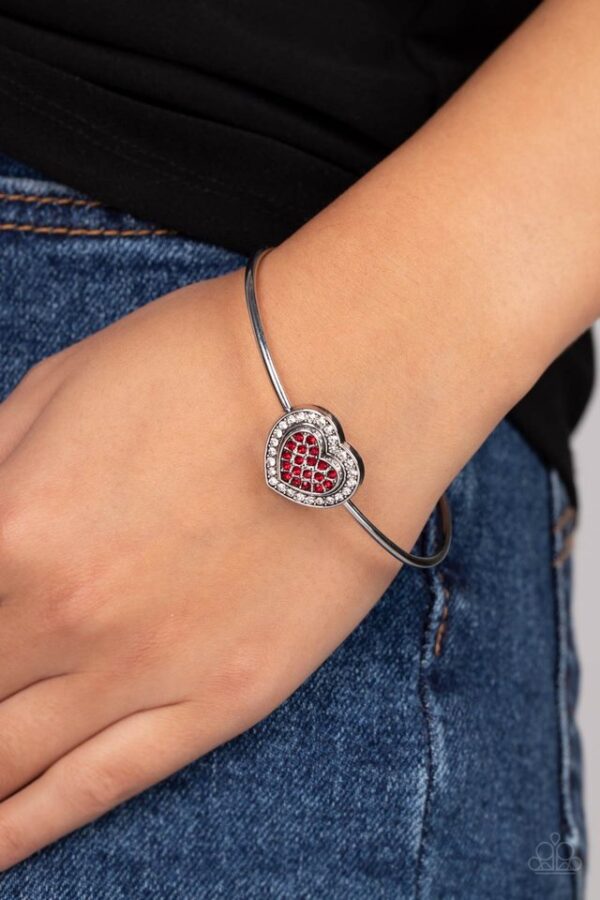 Paparazzi Bracelet ~ Stunning Soulmates - Red