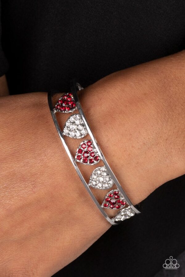 Paparazzi Bracelet ~ Decadent Devotion - Red