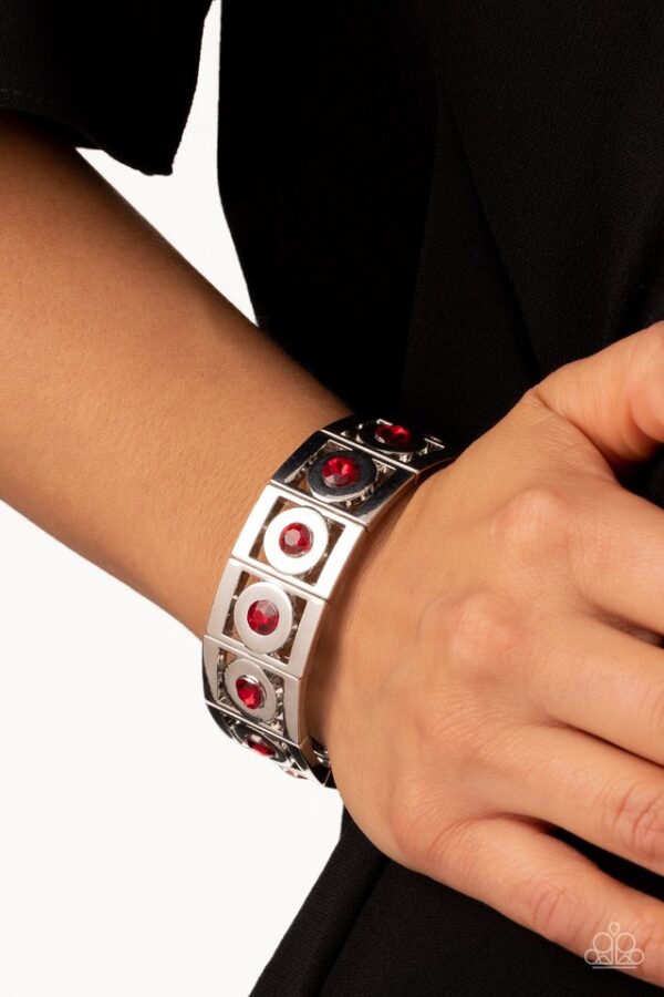 Paparazzi Bracelet ~ Stretch of Drama - Red