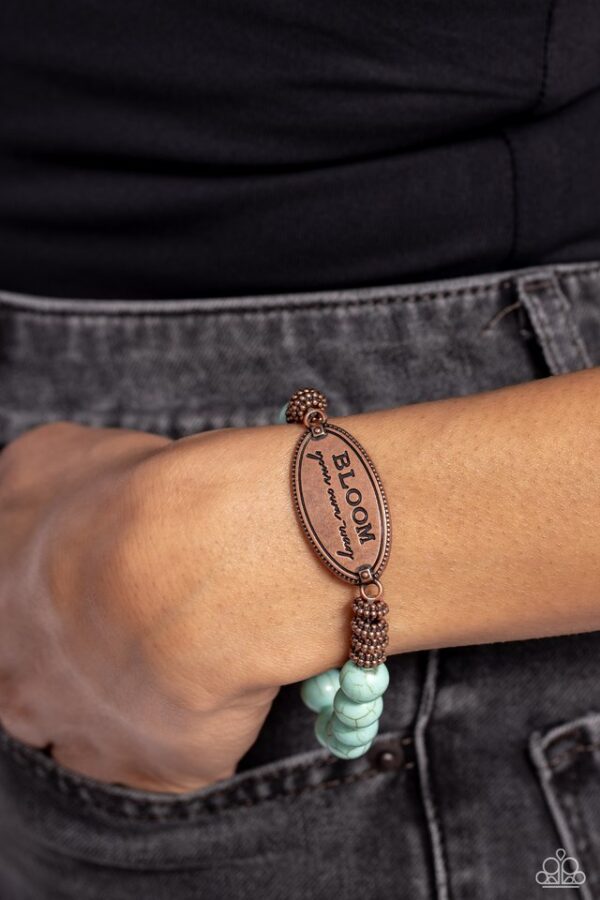 Paparazzi Bracelet ~ Bedouin Bloom - Copper