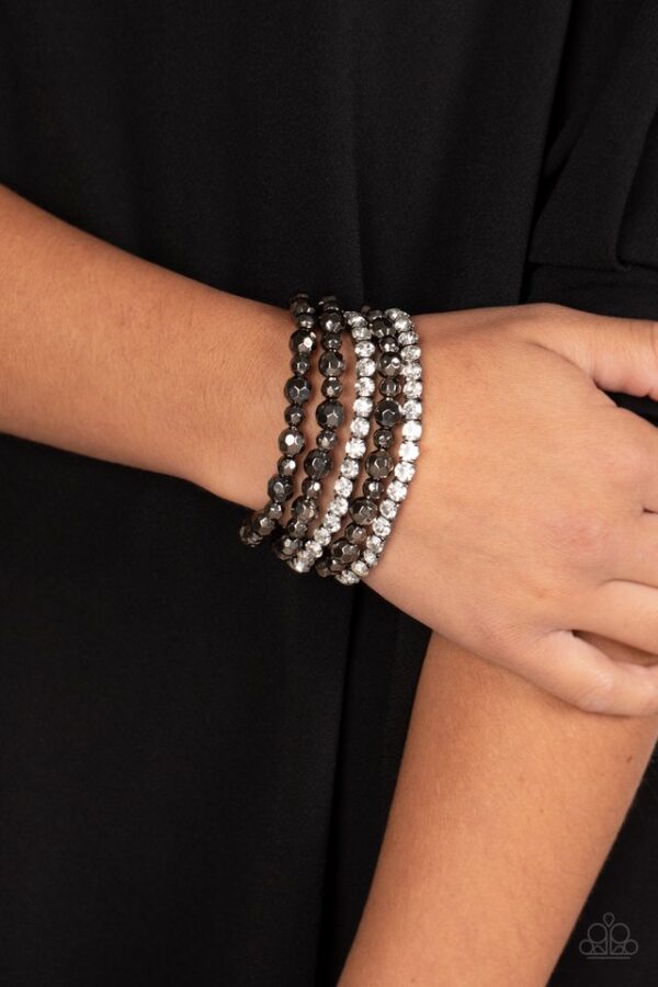 Paparazzi Bracelet ~ Top Notch Twinkle - Black