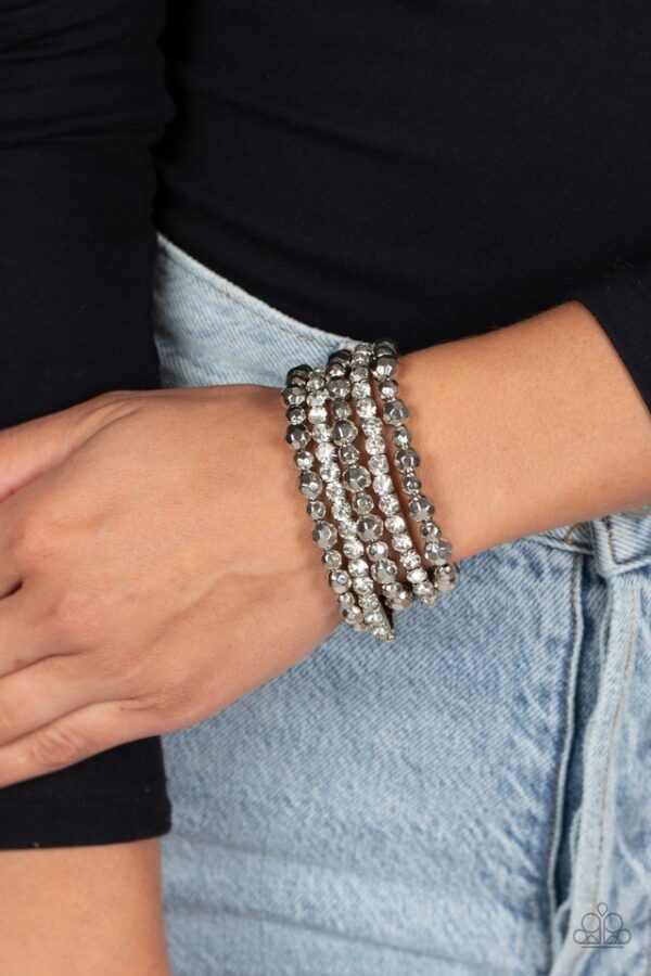 Paparazzi Bracelet ~ Top Notch Twinkle - White