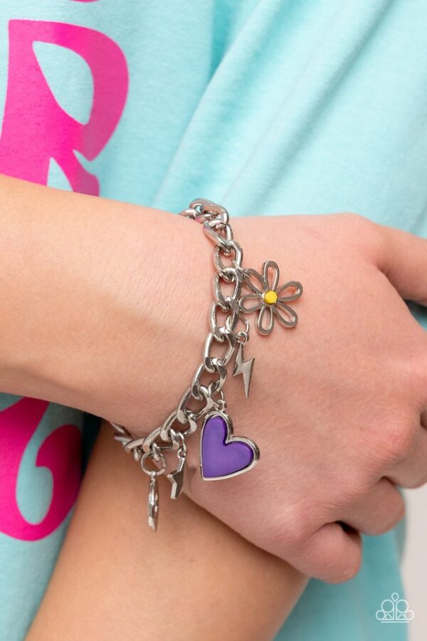 Paparazzi Bracelet ~ Turn Up the Charm - Purple