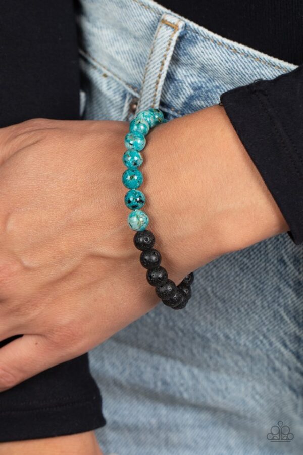 Paparazzi Bracelet ~ LAVA Language - Blue