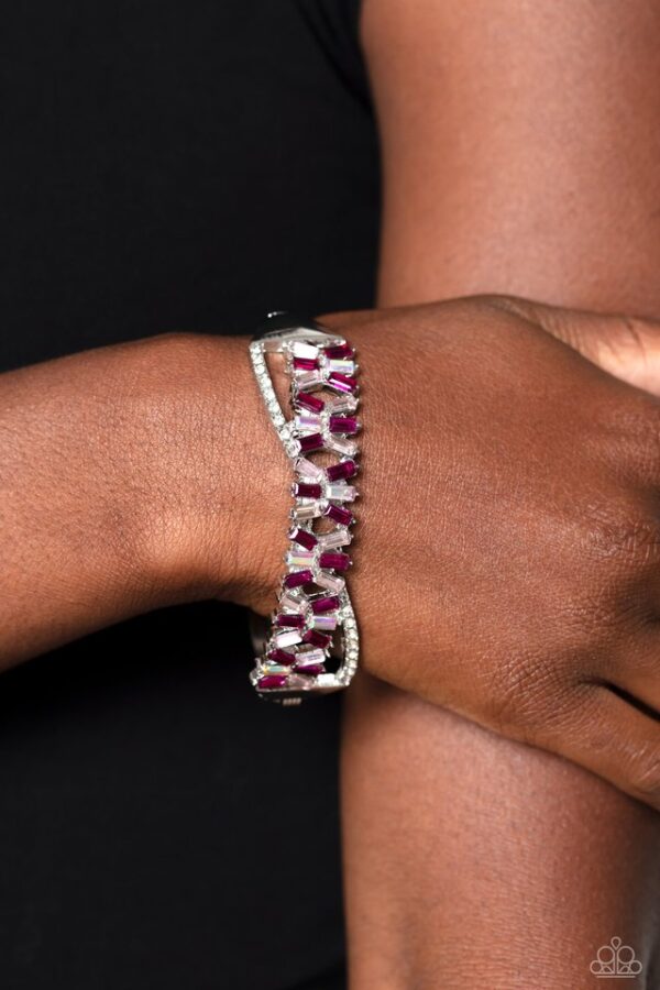 Paparazzi Bracelet ~ Timeless Trifecta - Pink