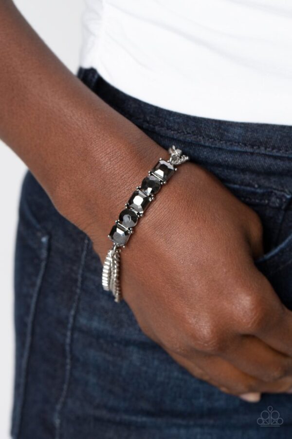 Paparazzi Bracelet ~ Tyrant Treasure - Silver