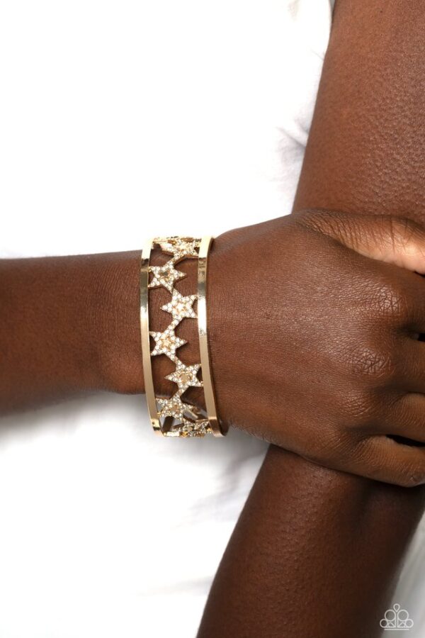 Paparazzi Bracelet ~ Starry Suffragette - Gold