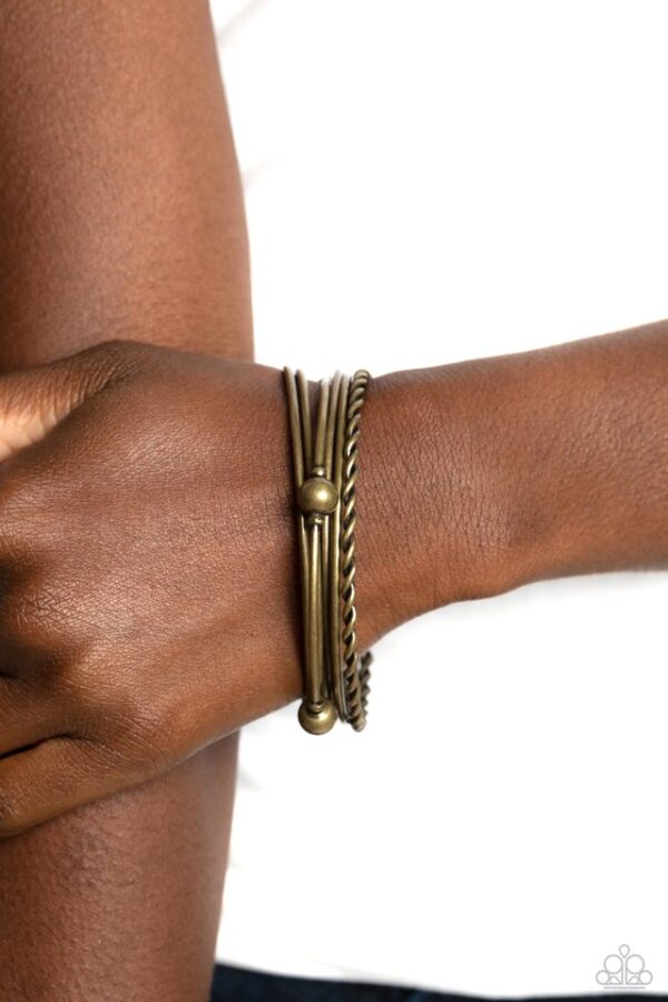 Paparazzi Bracelet ~ Lost and Found - Brass