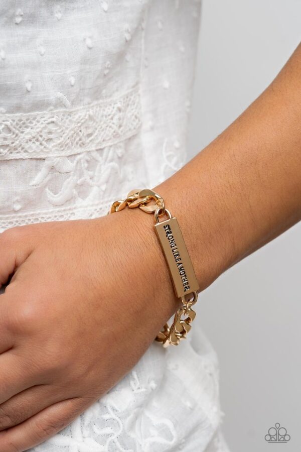 Paparazzi Bracelet ~ Mighty Matriarch - Gold