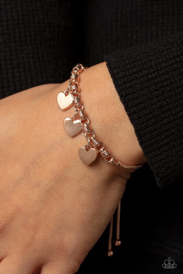 Paparazzi Bracelet ~ Romance Tale - Rose Gold