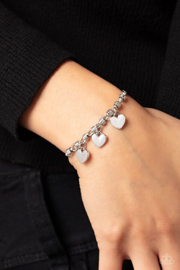 Paparazzi Bracelet ~ Romance Tale - Silver