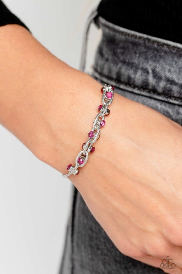 Paparazzi Bracelet ~ Intertwined Illusion - Pink