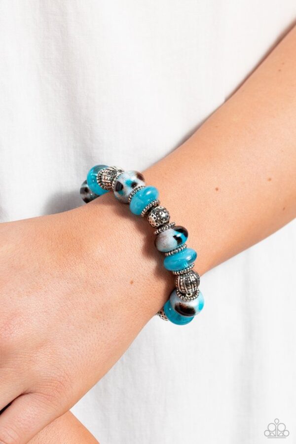 Paparazzi Bracelet ~ Warped Wayfarer- Blue