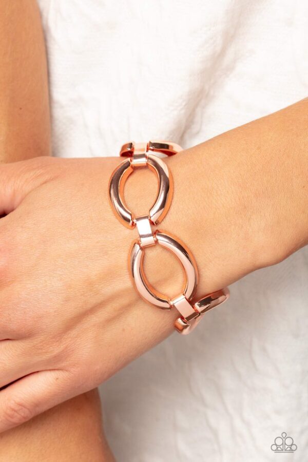 Paparazzi Bracelet ~ Constructed Chic - Copper