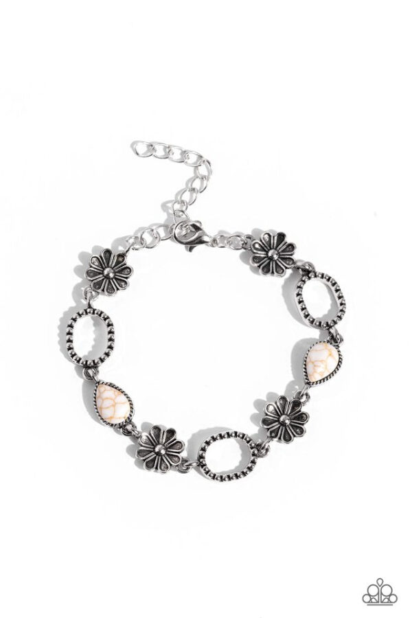 Paparazzi Bracelet ~ Casablanca Craze - White