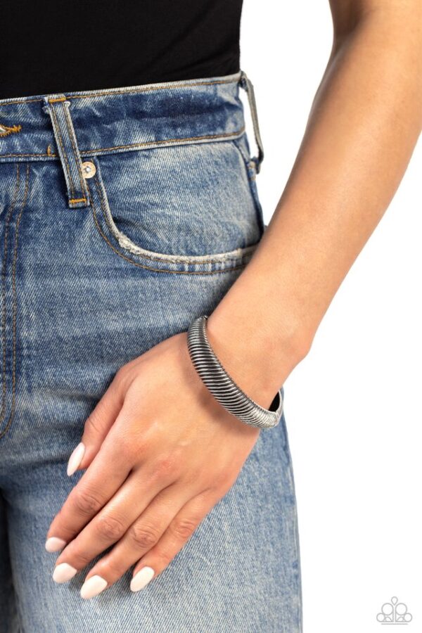 Paparazzi Bracelet ~ Jailhouse Jive - Silver