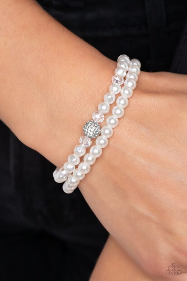 Paparazzi Bracelet ~ Countess Cutie - White