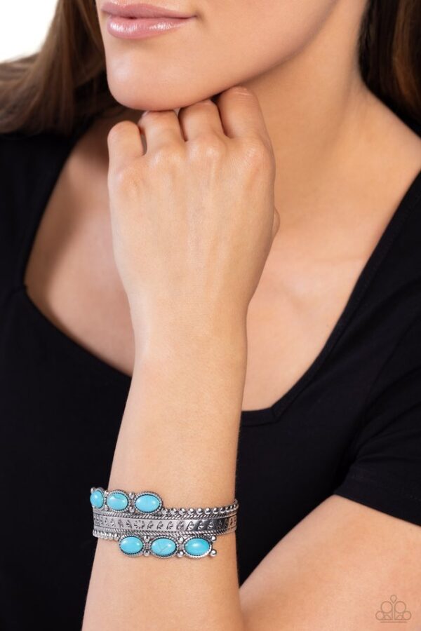 Paparazzi Bracelet ~ A League of Their STONE - Blue