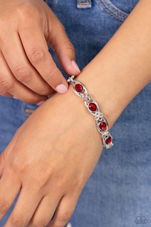 Paparazzi Bracelet ~ Infinite Impression - Red