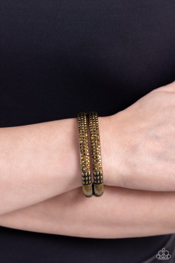 Paparazzi Bracelet ~ STACKED Up - Brass