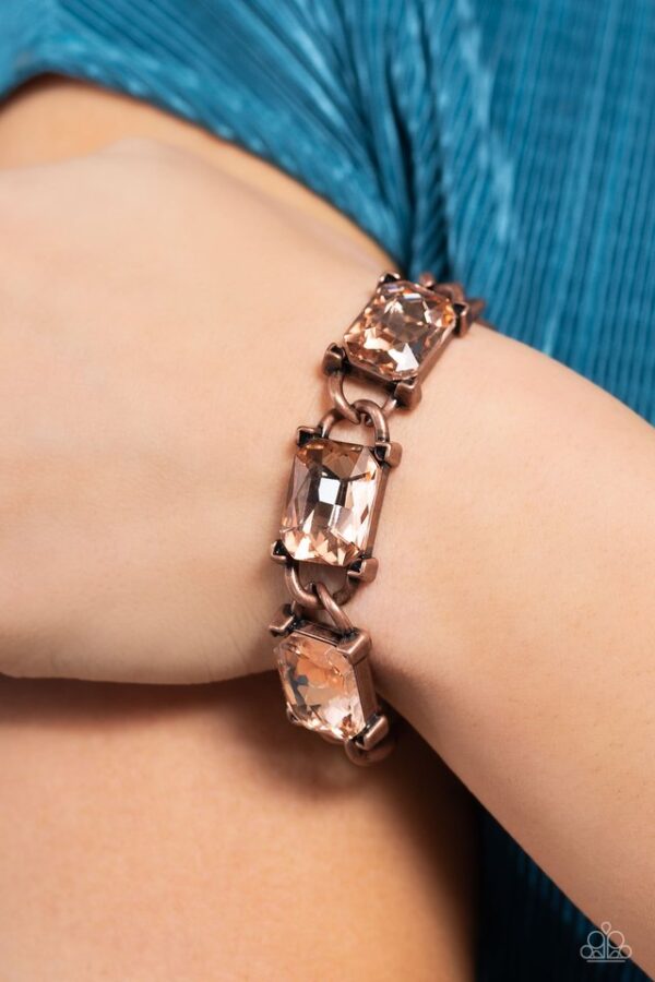 Paparazzi Bracelet ~ Dazzling Debut - Copper