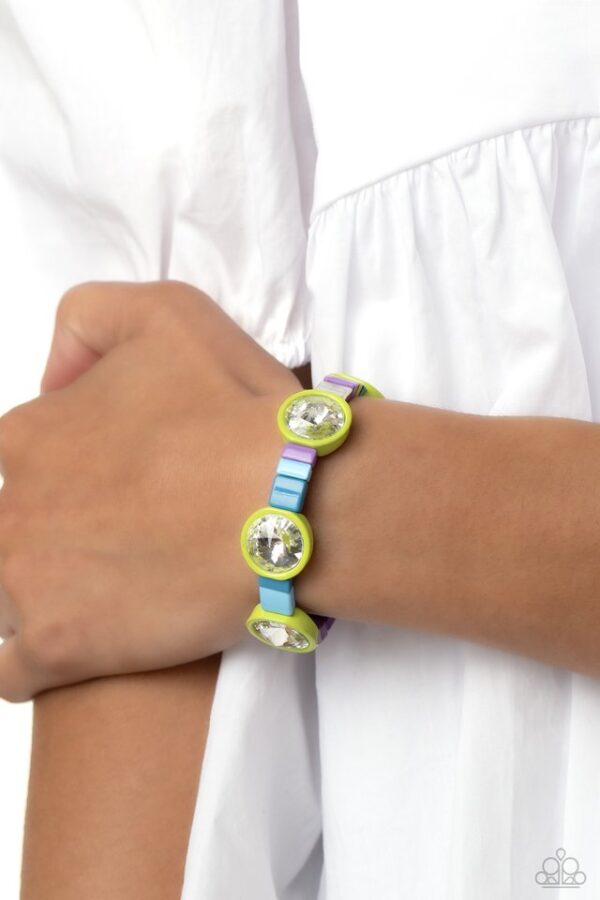 Paparazzi Bracelet ~ Multicolored Madness - Green