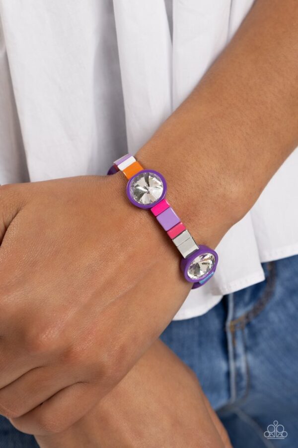 Paparazzi Bracelet ~ Multicolored Madness - Purple