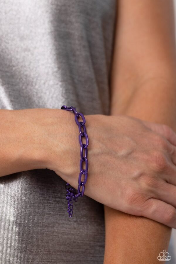 Paparazzi Bracelet ~ Energetic Encore - Purple