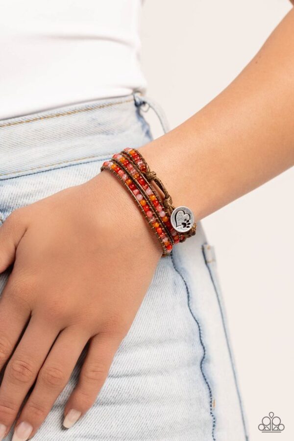 Paparazzi Bracelet ~ PAW-sitive Thinking - Orange