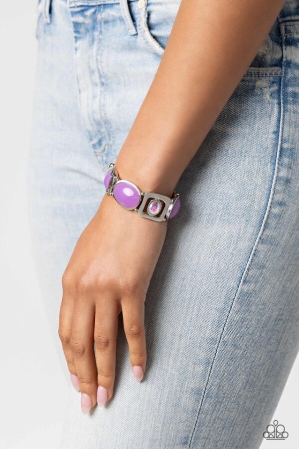 Paparazzi Bracelet ~ Majestic Mashup - Purple