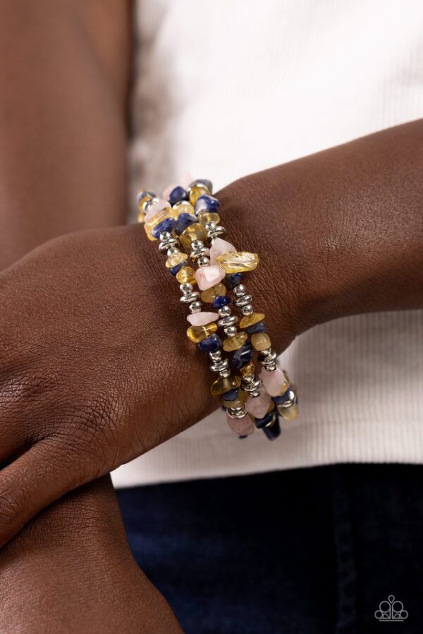 Paparazzi Bracelet ~ Stacking Stones - Yellow