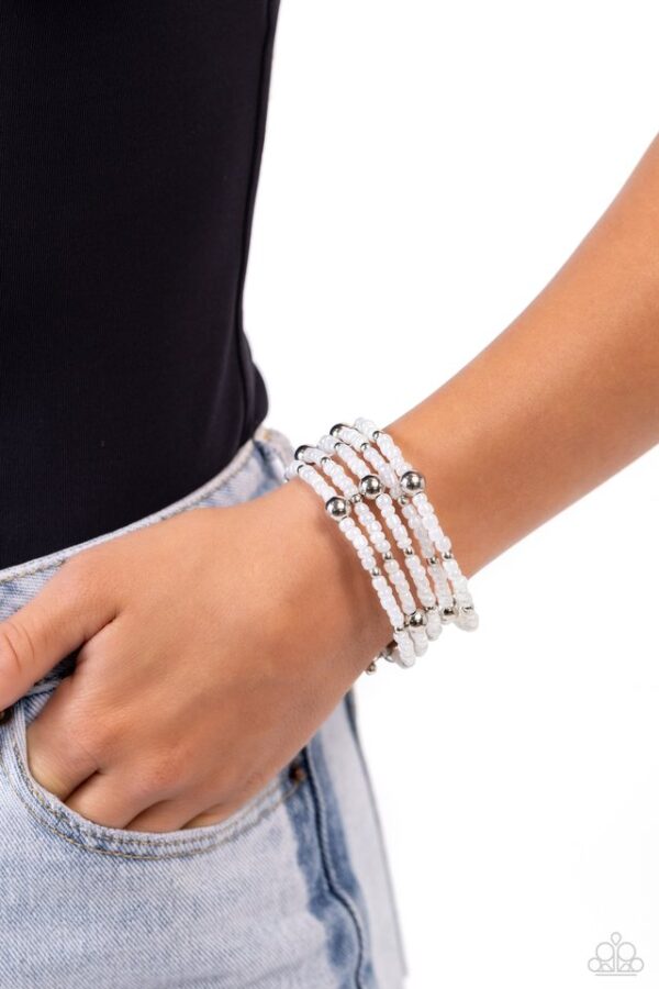 Paparazzi Bracelet ~ Refined Retrograde - White