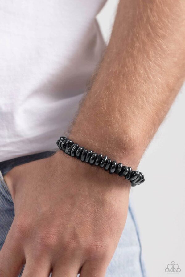 Paparazzi Bracelet ~ Monochromatic Mechanic - Black