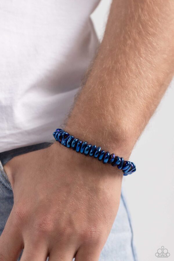 Paparazzi Bracelet ~ Monochromatic Mechanic - Blue