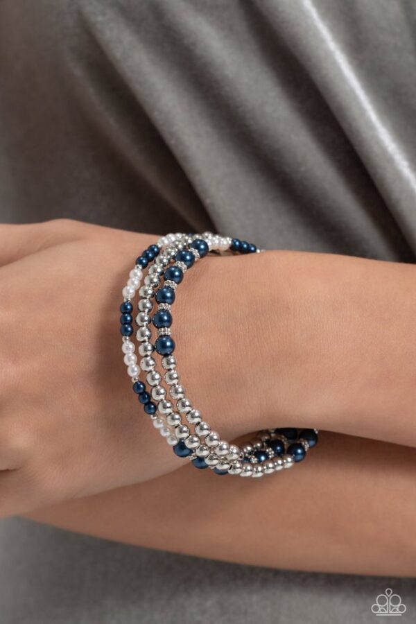 Paparazzi Bracelet ~ Just SASSING Through - Blue