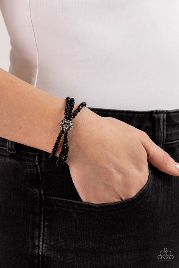 Paparazzi Bracelet ~ Twisted Theme - Black