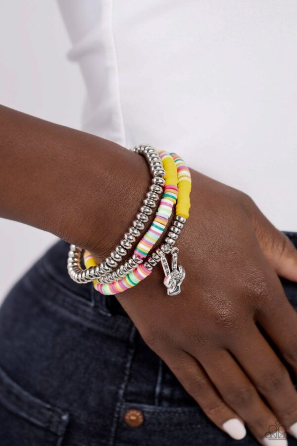 Paparazzi Bracelet ~ Peaceful Potential - Yellow