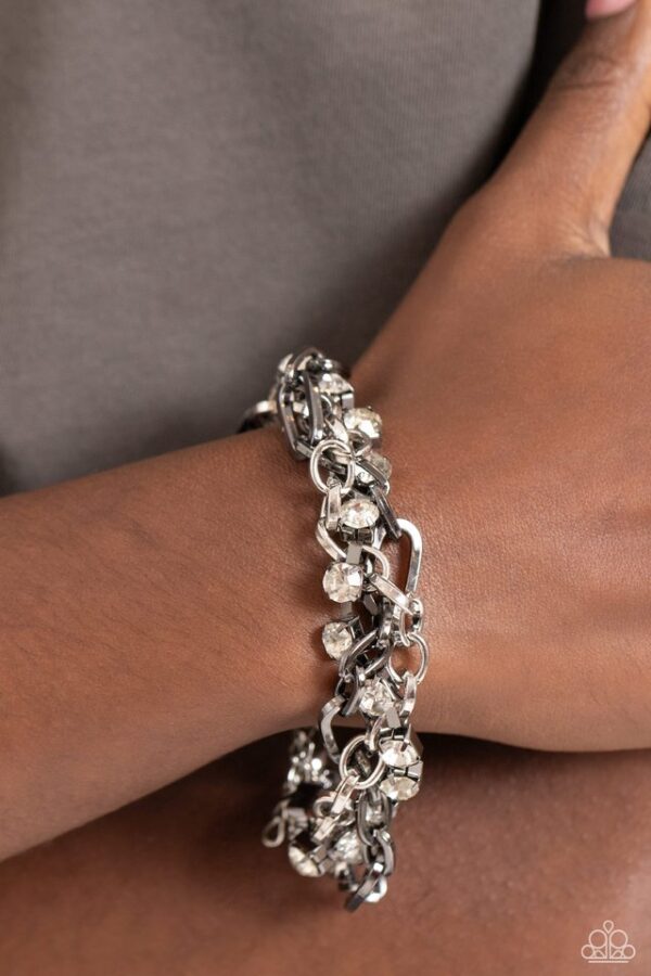 Paparazzi Bracelet ~ Two-Tone Taste - Silver