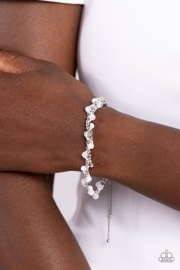 Paparazzi Bracelet ~ Show-Stopping Sass - White