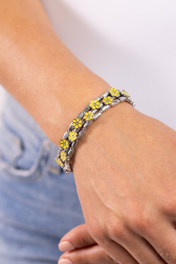 Paparazzi Bracelet ~ Scattered Springtime - Yellow