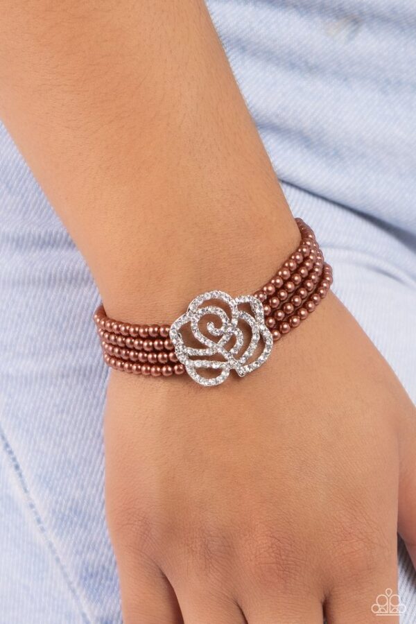 Paparazzi Bracelet ~ Regal Rose - Brown