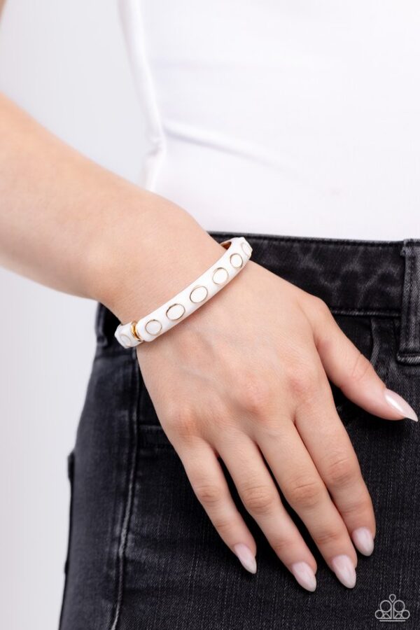 Paparazzi Bracelet ~ Delightful Diversion - White