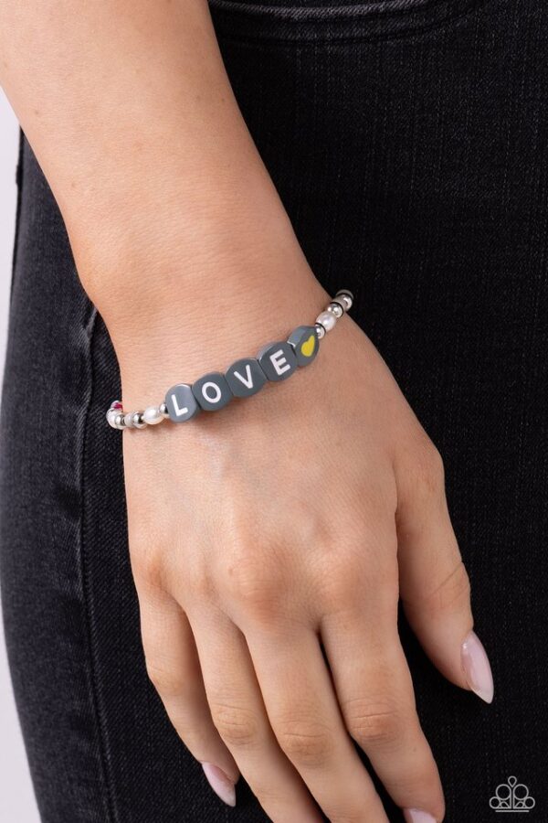 Paparazzi Bracelet ~ Love Language - Silver