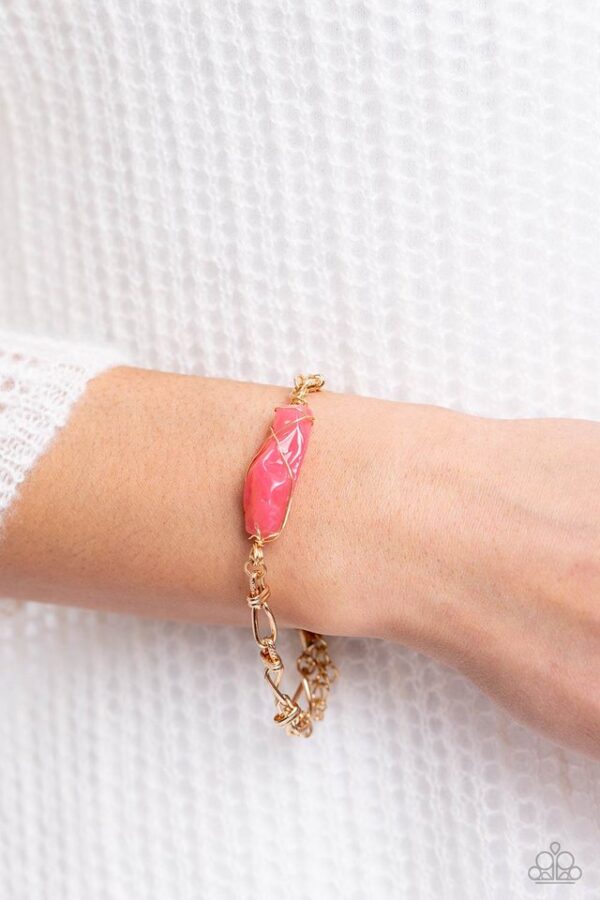 Paparazzi Bracelet ~ Whimsically Wrapped - Pink